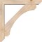 Ekena Millwork Legacy Slat Smooth Bracket w/ Offset Brace, Douglas Fir, 5 1/2"W x 34"D x 34"H BKT0604X34X34LEC06SDF - alternate 3